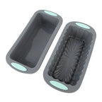 2-Pack Silicone Loaf Pan – Non-Stick Rectangular Baking Mold Silicone Loaf Pan Richie's Grey