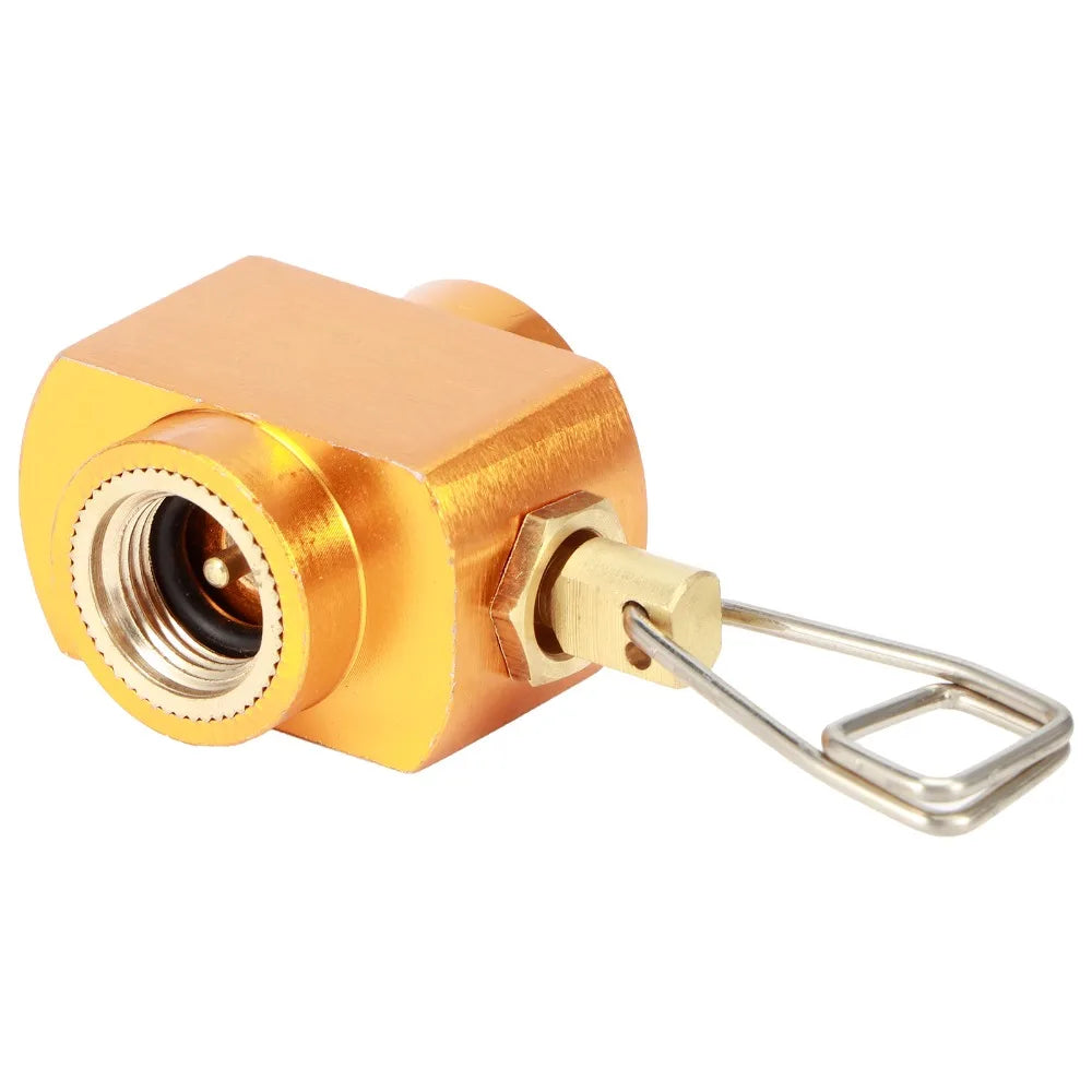 Brass Gas Refill Adapter Valve – Threaded Fuel Transfer Connector Gas Refill Adapter Richie's
