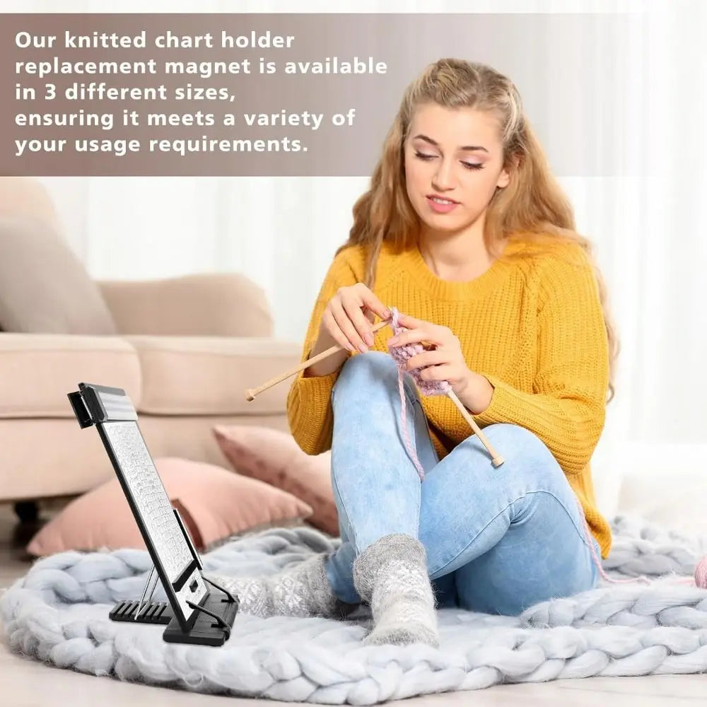 Foldable Knitting Pattern Holder with Magnetic Chart Keeper Knitting Pattern Holder Richie's