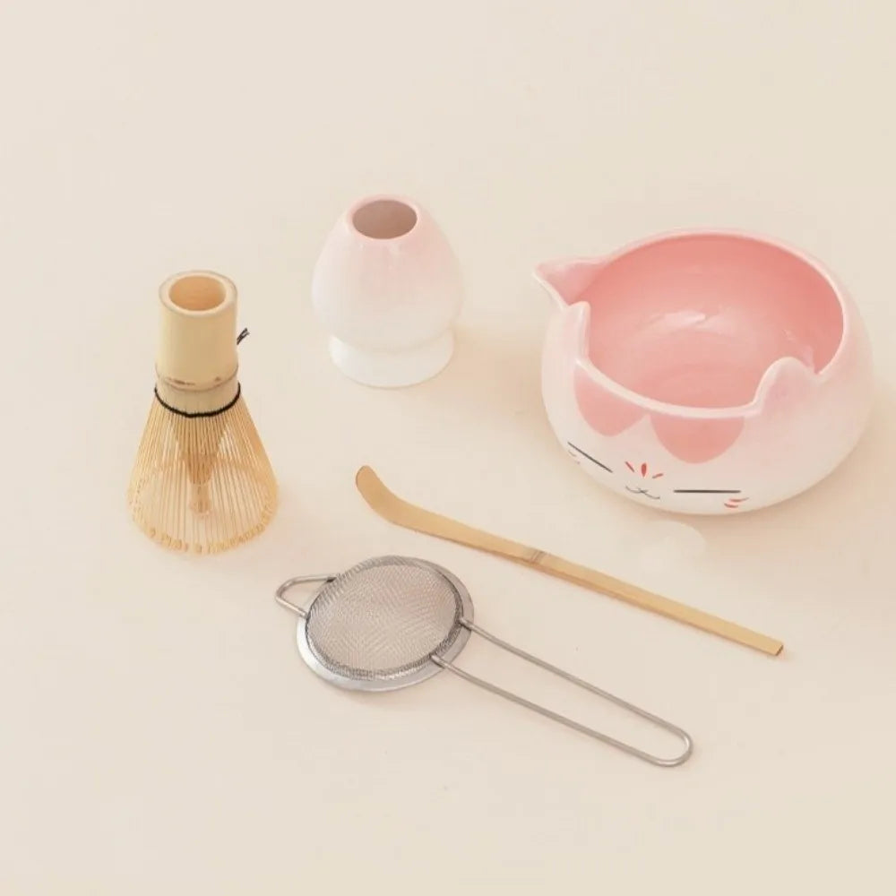 Japanese Matcha Tea Set – Ceramic Bowl & Whisk Gift Box 2/5/7pcs Matcha Tea Set Richie's