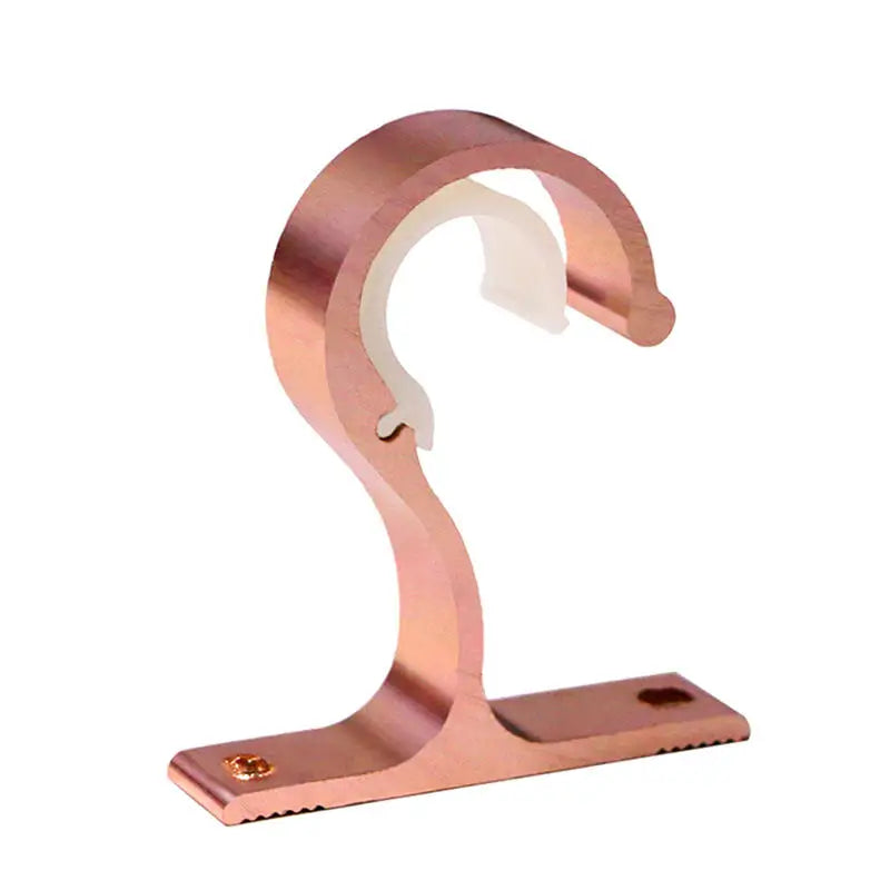Curtain Rod Brackets & Wall Hook Clips – Aluminum Alloy Curtain Rod Brackets Richie's Rose gold 1PC