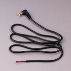 Right Angle DC Power Cable 5.5x2.1/2.5mm Male Plug Extension DC Power Cable Richie's