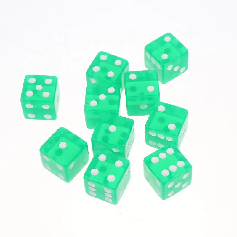 10Pcs Transparent Acrylic Dice 16mm Square Edge – Board Games Board Game Dice Richie's A2