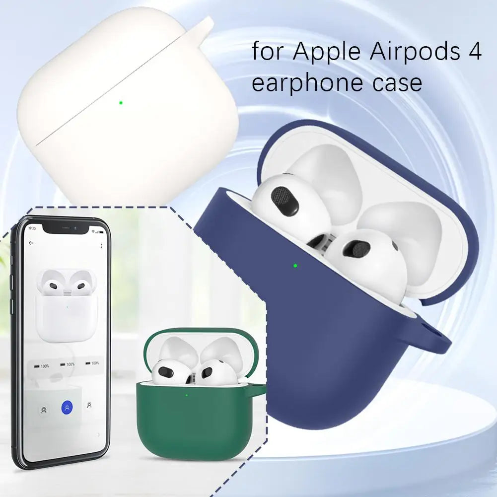 Silicone Case for Apple AirPods 4 2024 – Drop & Dust Cover Earbuds Case Cover Richie's