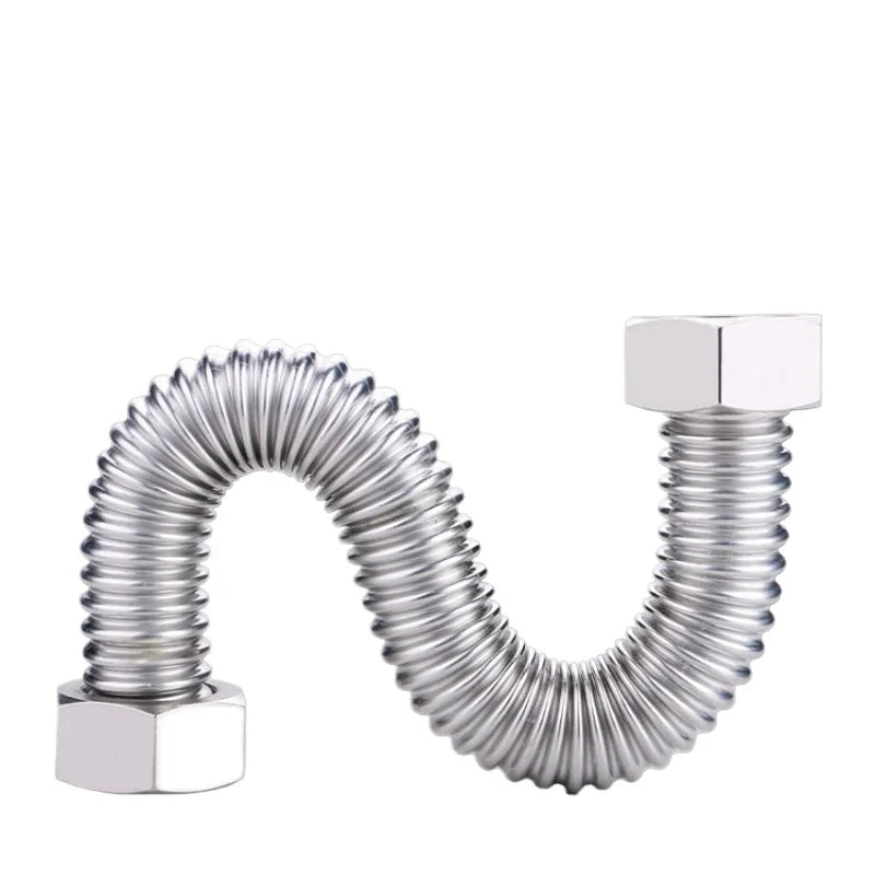 304 Stainless Steel Bellows Hose DN25 1 Inch High-Pressure Water Pipe Plumbing Bellows Hose Richie's