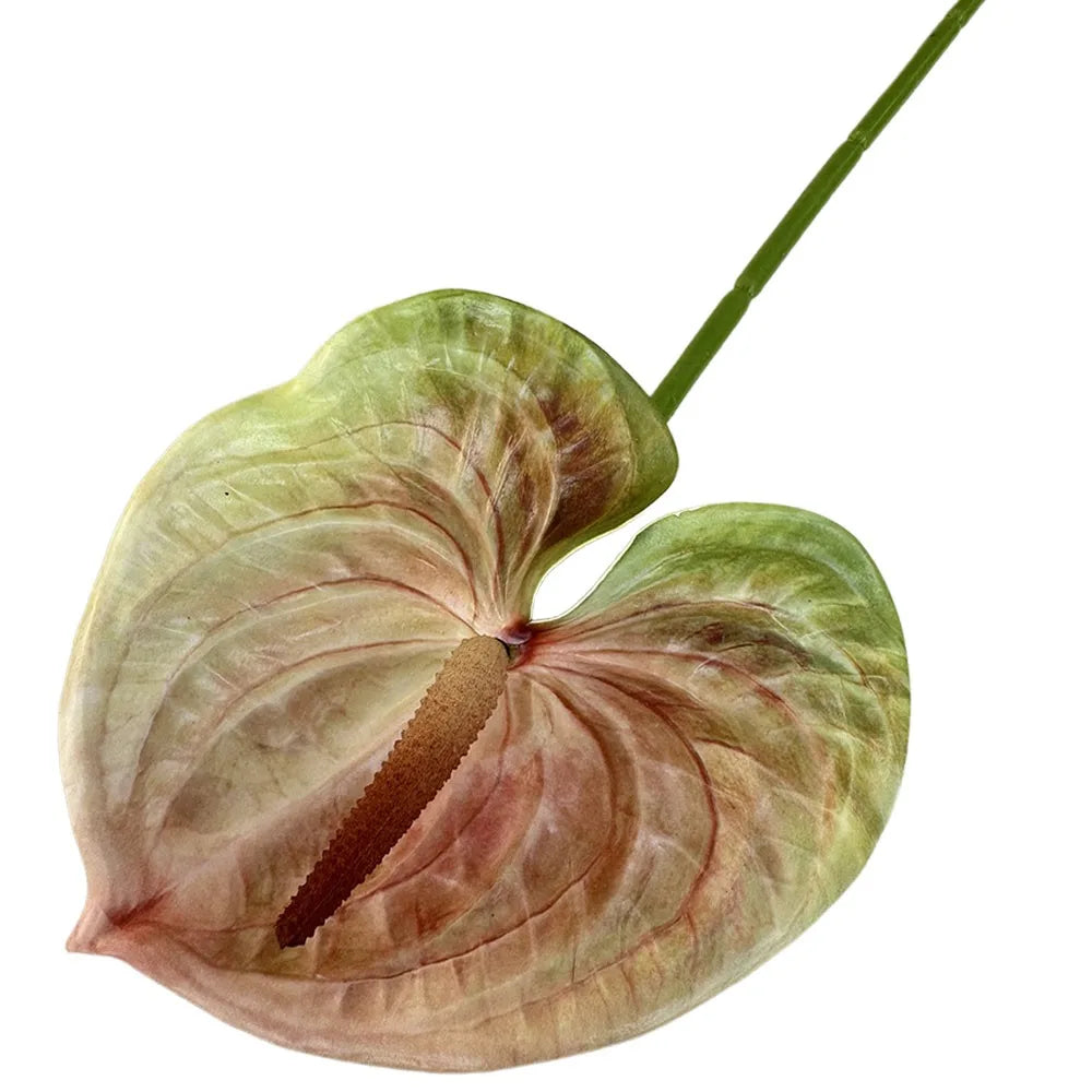 60cm Artificial Anthurium Flower – Real Touch Faux Plant Decor Artificial Flower Richie's Coffee