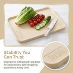 PP Plastic Cutting Board Anti-Slip Raised Edge 14.6×11in | Richie's Plastic Cutting Board Richie's