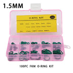 FKM O-Ring Seal Assortment Kit – 6 Sizes Fluorine Rubber O-Ring Seal Kit Richie's BFG100-1.5