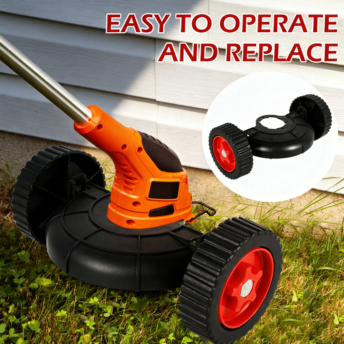Adjustable String Trimmer Support Wheel Grass Cutter Attachment Trimmer Wheel Attachment Richie's