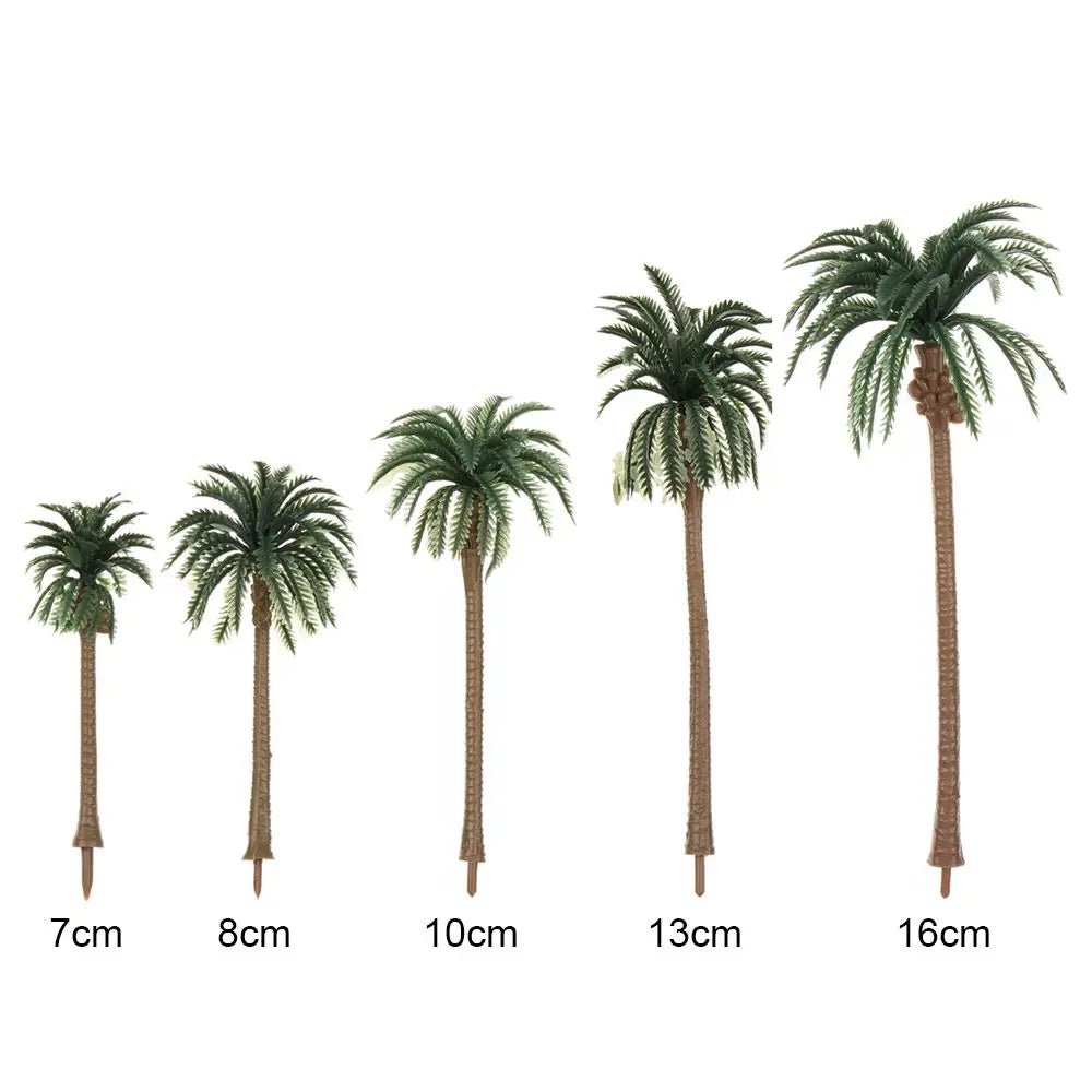 5Pcs Miniature Coconut Palm Tree Models for DIY Micro Landscape Miniature Landscape Model Richie's