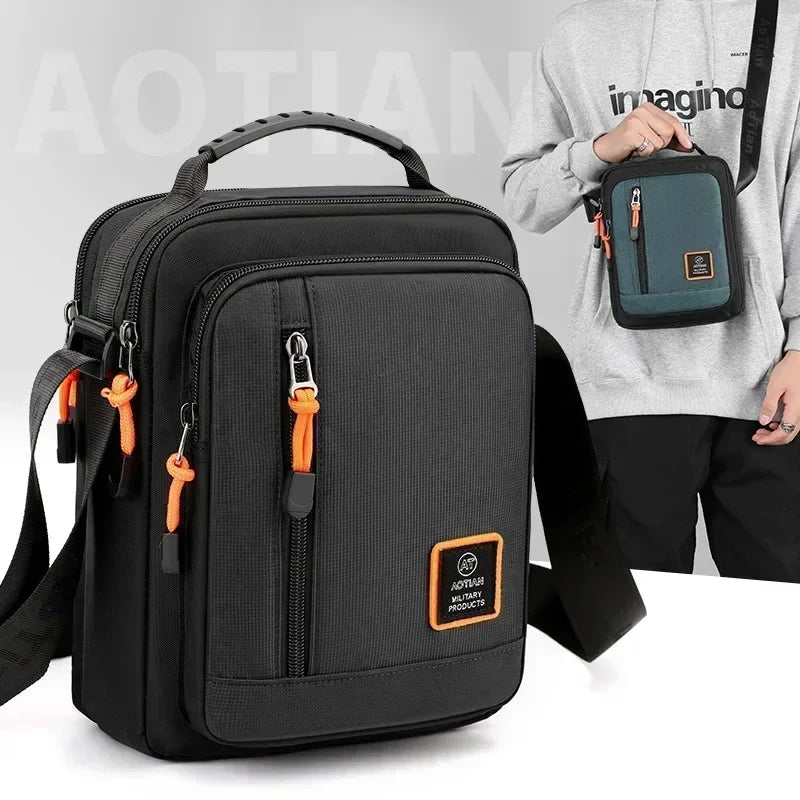 Men's Nylon Crossbody Messenger Bag – Casual Shoulder Handbag Men's Crossbody Bag Richie's