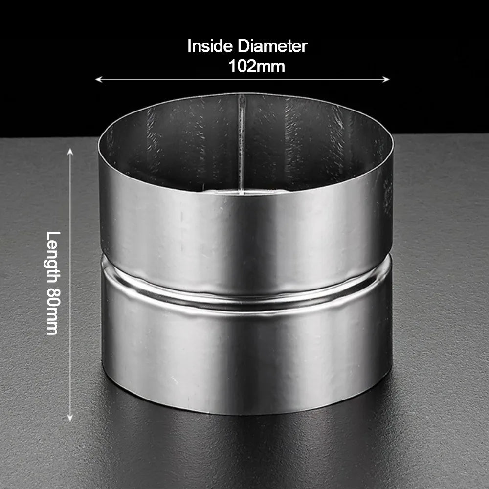 Stainless Steel Straight Pipe Coupling Adapter 51–102mm Pipe Coupling Adapter Richie's 102mm 16mm