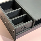 Multi-Compartment Desktop Organizer with Drawer & Monitor Stand Desktop Organizer Stand Richie's