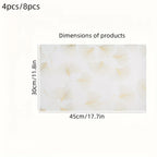 Ginkgo Leaf EVA Refrigerator Pads – Non-Slip Fridge Liners 4/8pcs Fridge Shelf Liner Richie's