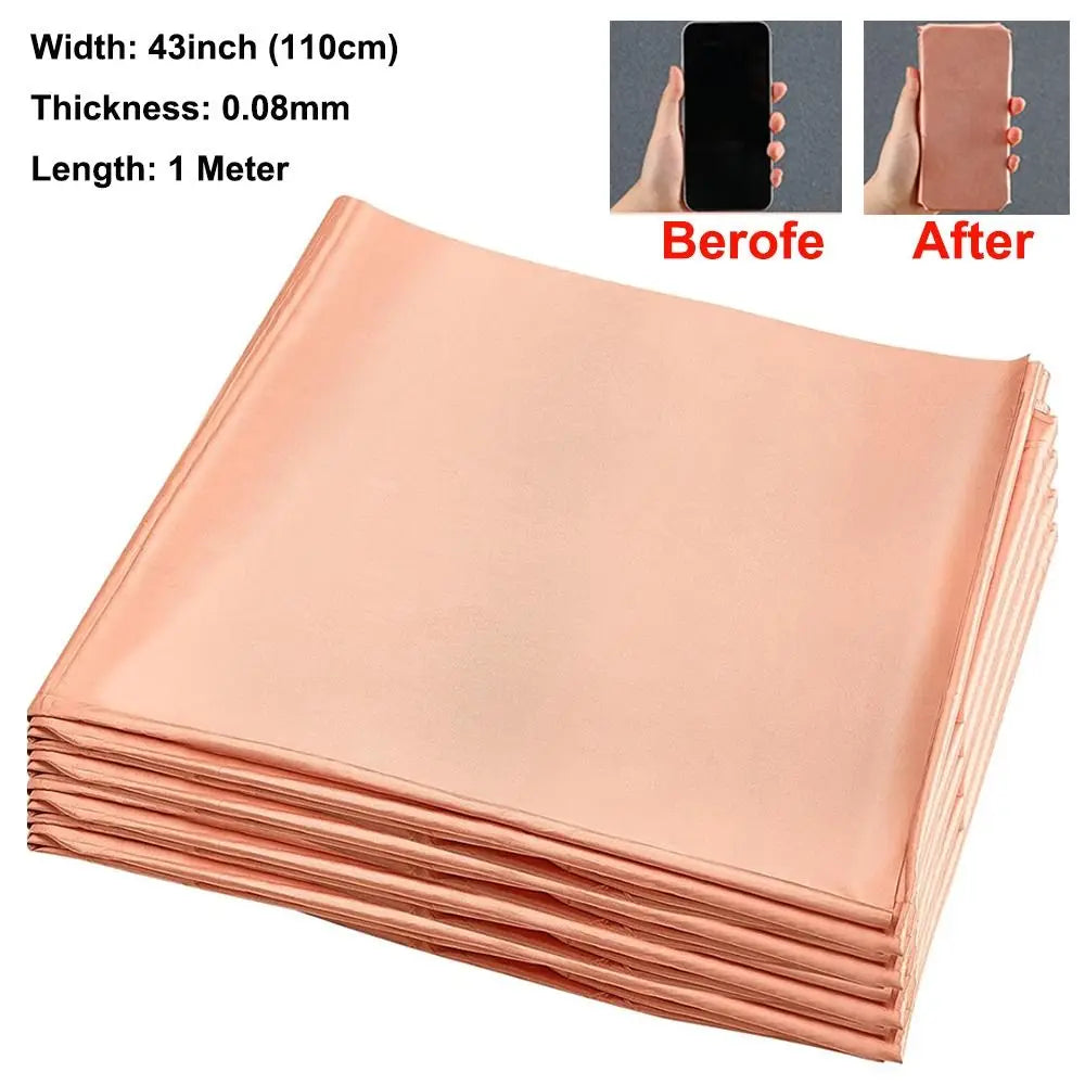 RFID Shielding Copper Fabric 1.1x1M – WiFi RF EMF Blocking Shielding Fabric Richie's