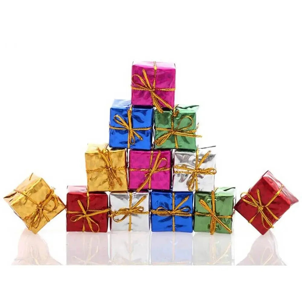 12Pcs Laser Colorful Foam Christmas Hanging Pendants Set Christmas Ornaments Richie's 1