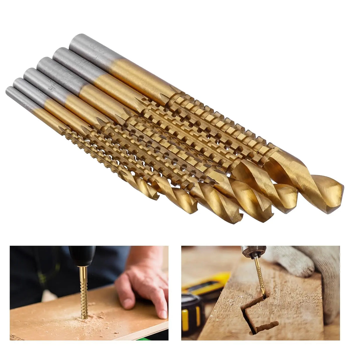 Titanium Coated HSS Drill & Saw Bit Set 3–8mm | 6 Piece HSS Drill Bit Set Richie's