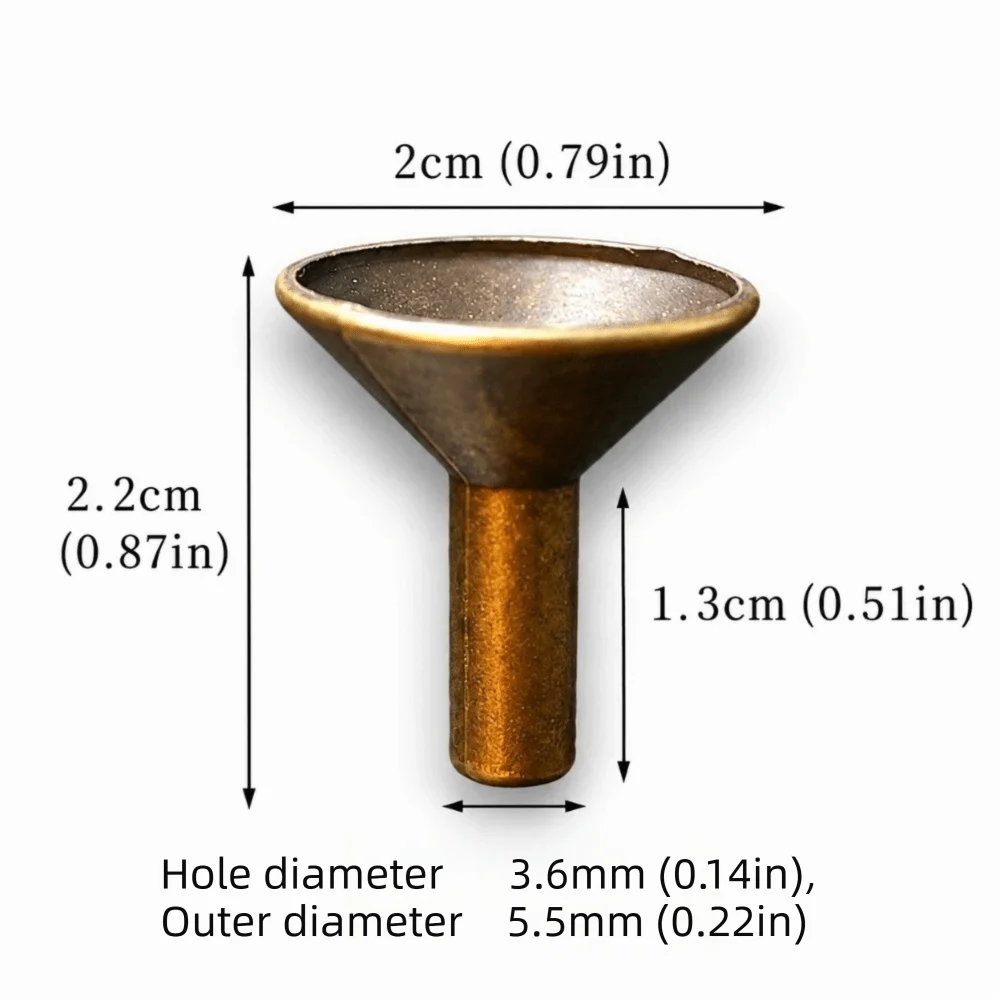 100pcs Alloy Backflow Incense Cone Holders Funnel Tray Set Incense Cone Holder Richie's