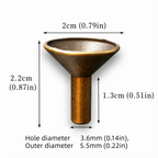 100pcs Alloy Backflow Incense Cone Holders Funnel Tray Set Incense Cone Holder Richie's