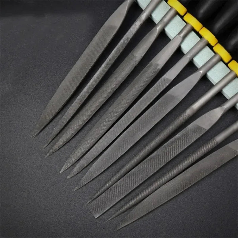 10-Piece Needle File Set – Hardened Steel Hand Files for Metal & Wood Needle File Set Richie's