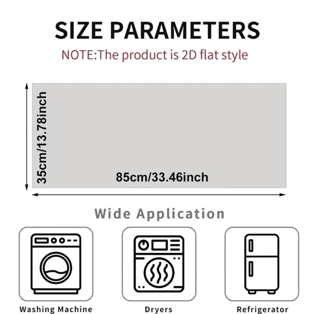 Microwave Oven Dust Cover 85x35cm Oil-Proof Washable Polyester Appliance Dust Cover Richie's