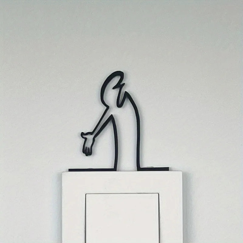Vintage Human Silhouette Metal Wall Art Sculpture – L Size Metal Wall Sculpture Richie's
