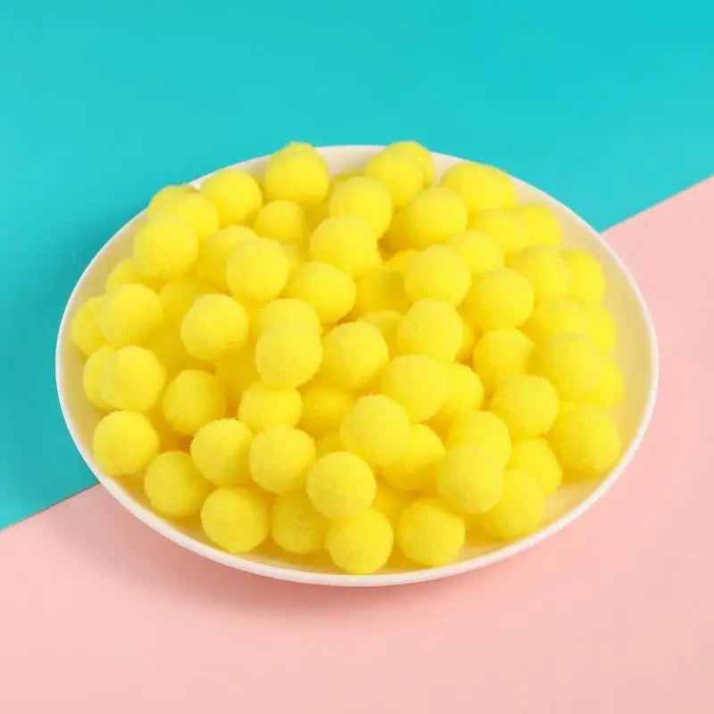 50Pcs Multicolored Polyester Pom Pom Balls – DIY Craft Supplies DIY Craft Pom Poms Richie's A5