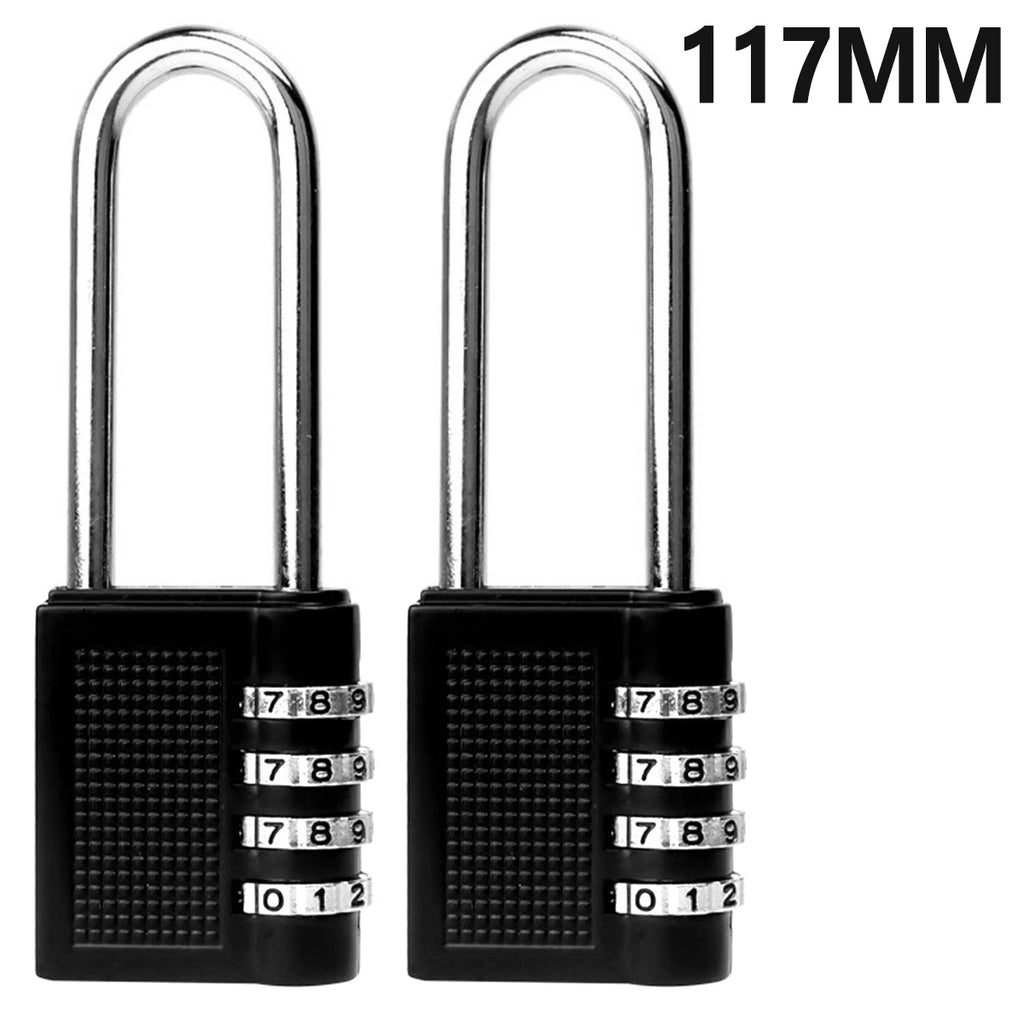 4-Digit Zinc Alloy Combination Padlock – Weatherproof Locker Lock Combination Padlock Richie's 2pcs 1