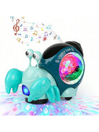 Baby Electric Crawling Snail Toy – Musical & Luminous Interactive Toddler Toy Richie's RC-9025C green