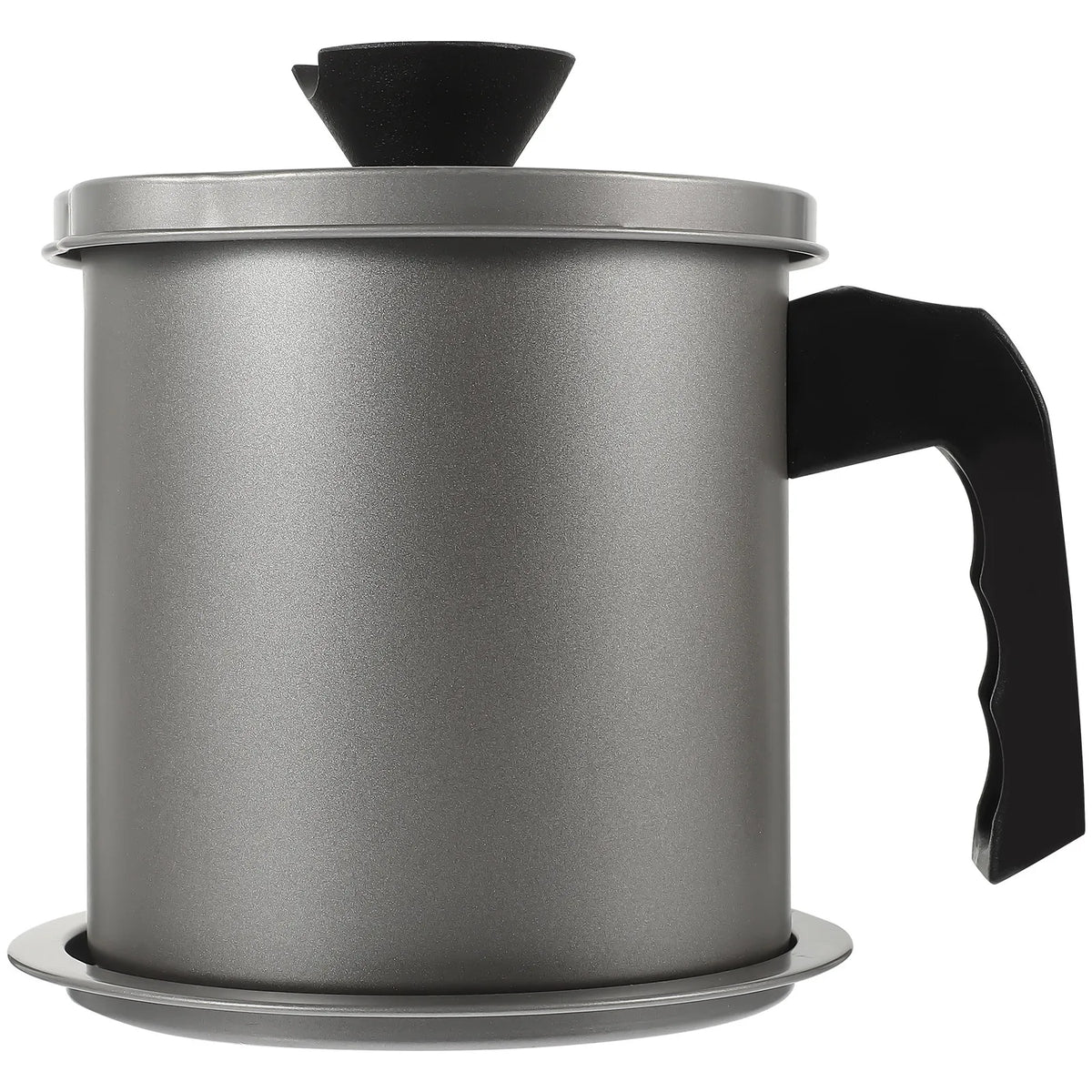 304 Stainless Steel Oil Strainer Pot with Lid & Mesh Filter Oil Strainer Pot Richie's