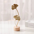 Golden Ginkgo Leaf Metal Ironwork Home Decor Ornament Home Decor Ornament Richie's A