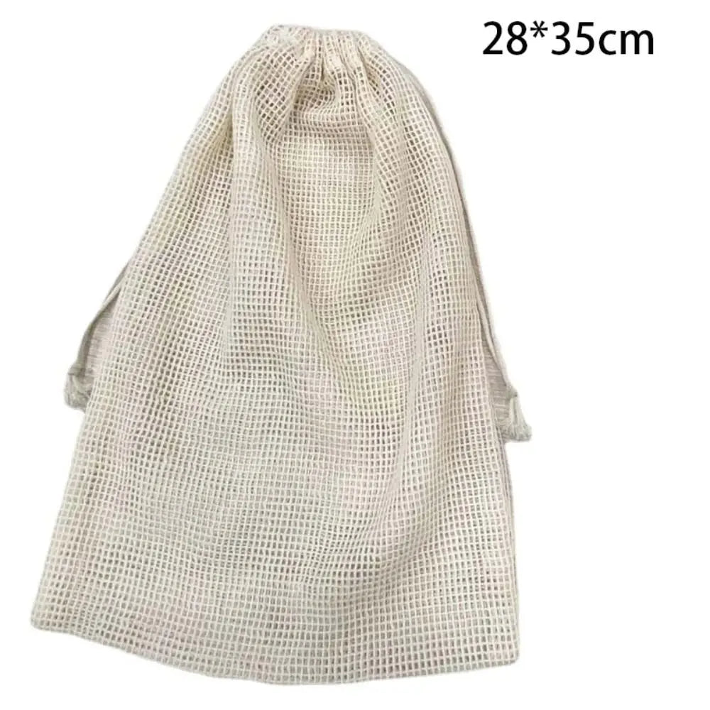 Reusable Cotton Mesh Bag – Eco-Friendly Produce & Shopping Bag Reusable Mesh Bag Richie's 28x35cm