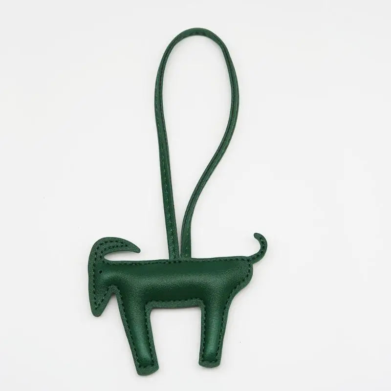 2027 Year of the Sheep Goat Keychain PU Leather Bag Charm Pendant Keychain Pendant Richie's A6