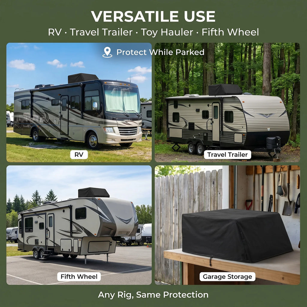RV Rooftop AC Cover 600D Weatherproof Universal Camper Shield RV AC Cover Richie's