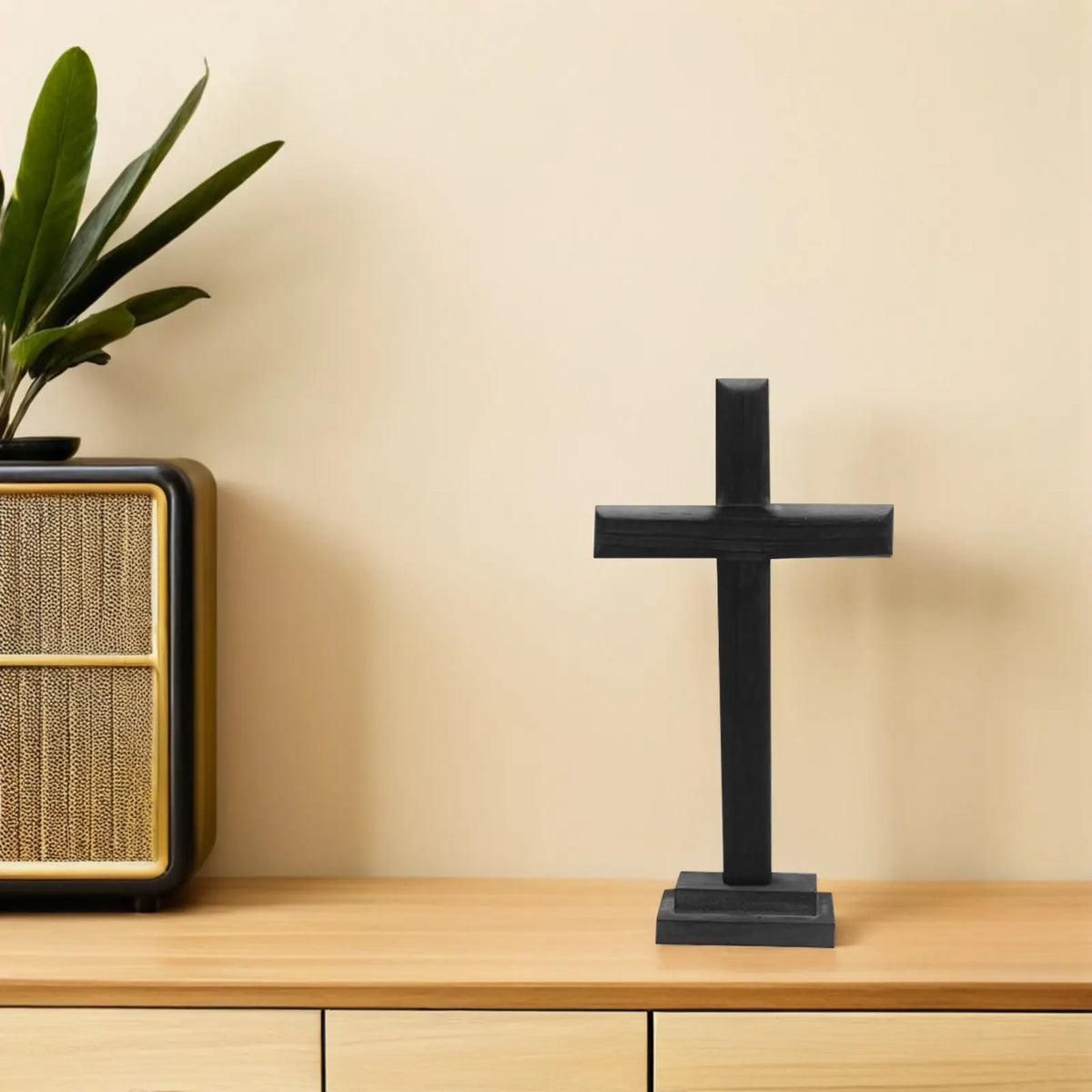 Natural Wood Cross Ornament – Christian Wall & Home Décor Religious Wood Ornament Richie's