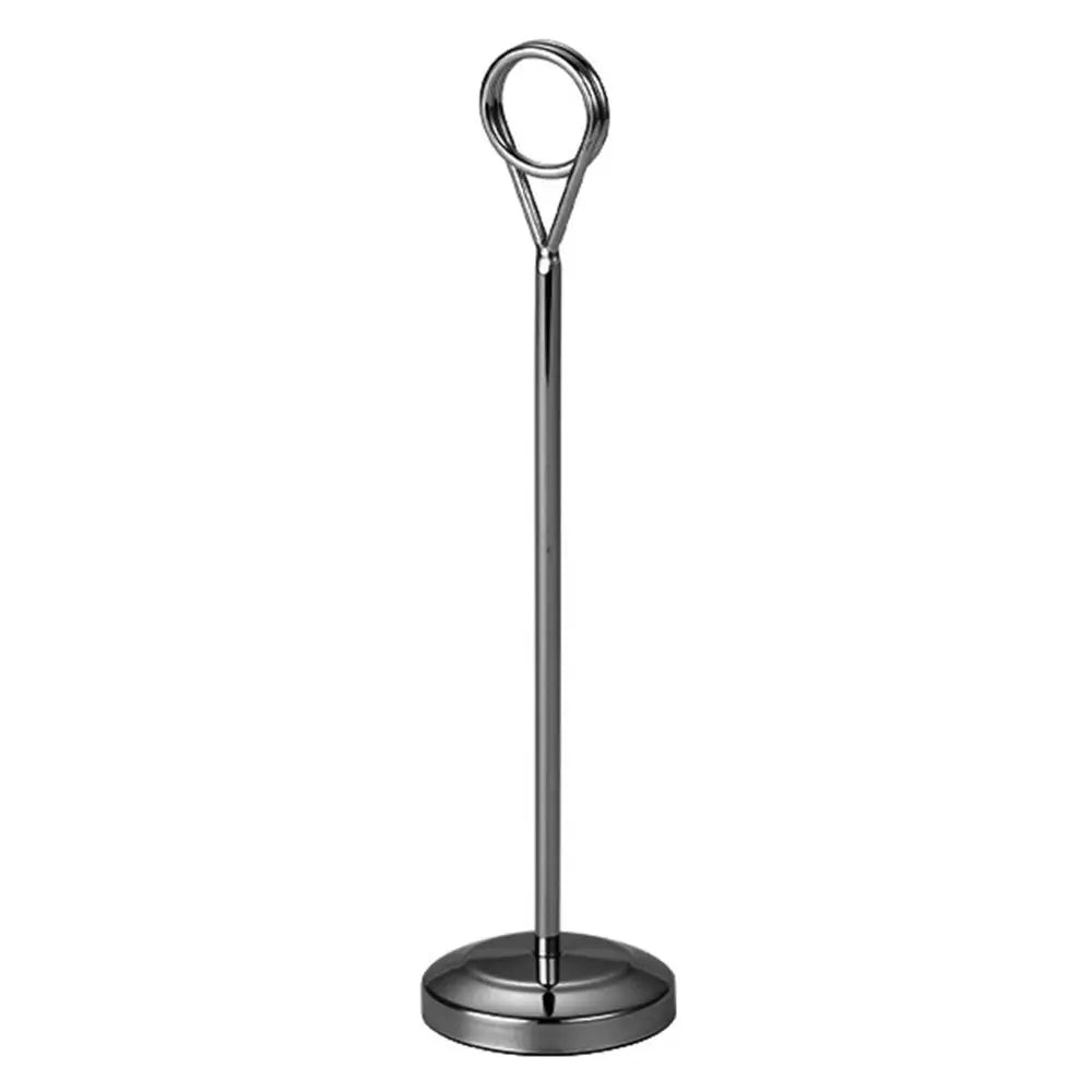 Round Photo & Memo Clip Stand – Desktop Card Note Holder Desktop Card Holder Richie's Black 20CM