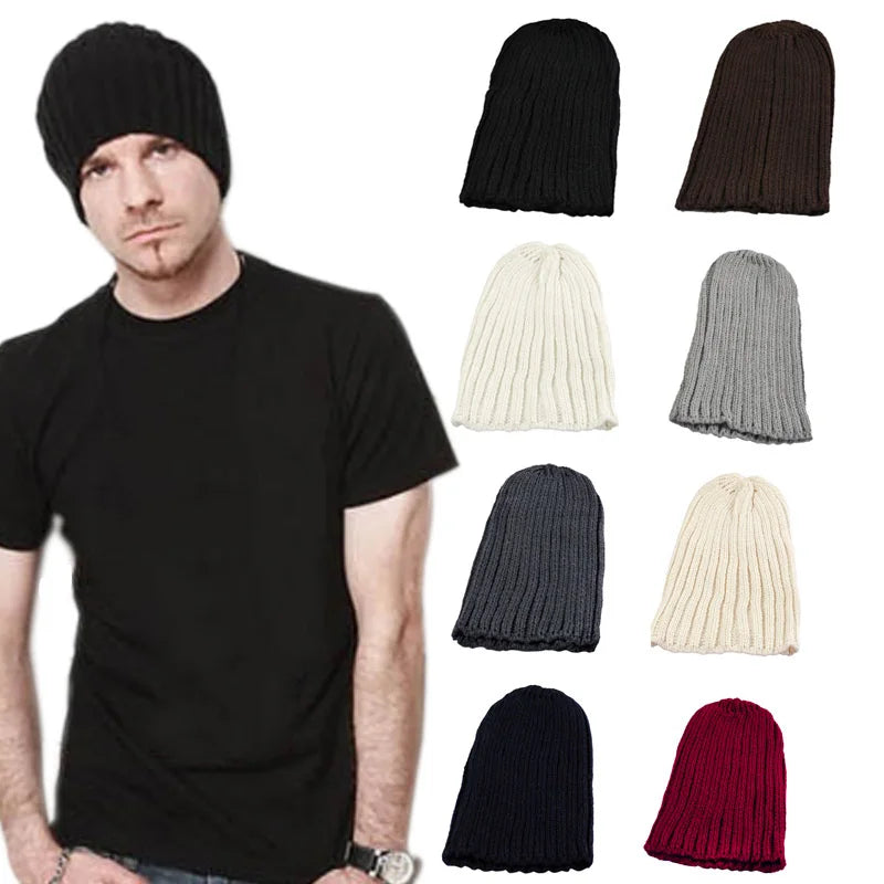 Unisex Knitted Winter Beanie Hat – Warm Casual Skull Cap Knitted Beanie Hat Richie's