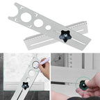 Adjustable Ceramic Tile Hole Locator – Universal Drilling Guide Tile Drilling Locator Richie's