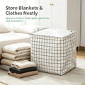 Large Foldable Fabric Storage Box with Drawstring & Handle Fabric Storage Basket Richie's Default Title