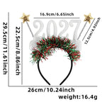 2027 New Year Glitter Headband – Festive Party Hair Hoop Festive Party Headband Richie's 1pc