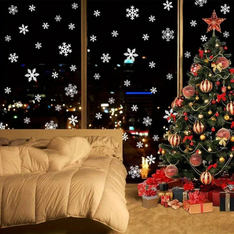 9-Sheet Reusable Christmas Window Clings – Holiday Static Stickers Holiday Window Clings Richie's