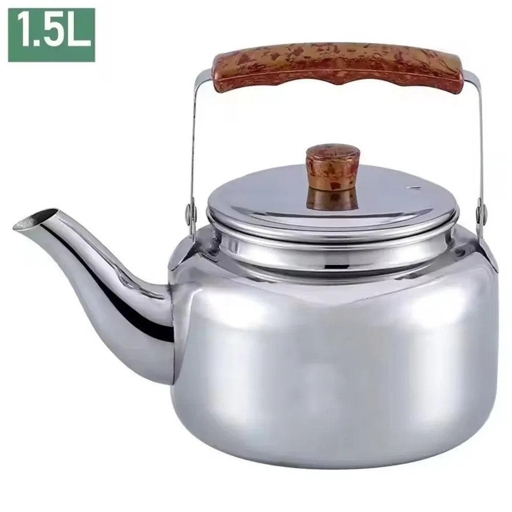 Stainless Steel Whistling Kettle 1L–2L | Home & Camping Stovetop Tea Kettle Richie's 1.5L