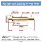 DIP SMD Double Spring PCB Pogo Pin Connectors 20/50/100 Pcs