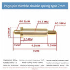 DIP SMD Double Spring PCB Pogo Pin Connectors 20/50/100 Pcs