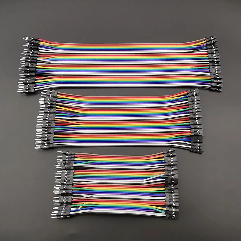40-Pin Jumper Wires M2M M2F F2F Breadboard Dupont Cables Arduino Jumper Wire Set Richie's