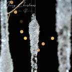 Acrylic Ice Drop Christmas Hanging Ornaments – Clear Pendants Christmas Ornaments Richie's