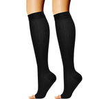 Toeless Compression Socks S–XXL Unisex Support Hosiery 1 Pair Compression Socks Richie's Black S-M