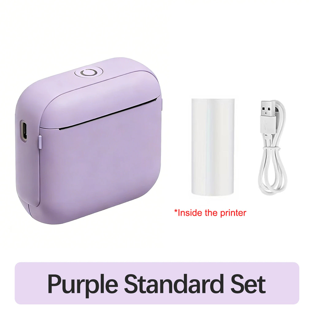 Marklife X6 Mini Bluetooth Thermal Printer – No Ink Label Maker Mini Thermal Printer Richie's Purple Standard