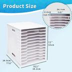 12-Tier Desktop File Organizer | A4 Paper Holder with Handles Desktop File Organizer Richie's