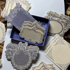 Vintage Embossed Note Cards – Floral & Geometric Textured Paper Embossed Note Cards Richie's 1 box purple